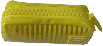 

Cloud9JP Pencil Box Pouch NA Art Plastic Pencil Box(Set of 1, Yellow)