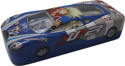 

Siltason Shakti SUPER SPEED CAR CARTOON CHARACTER Art METAL Pencil Box(Set of 1, Blue)
