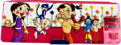 

Priyankish Smart Kidz Bheem Art Plastic Pencil Box(Set of 1, Pink)