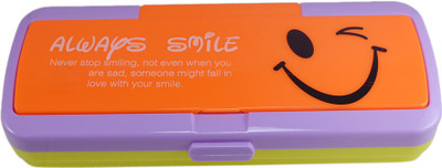 

Saamarth Impex Message Slogan Art Plastic Pencil Box(Set of 1, Multicolor)