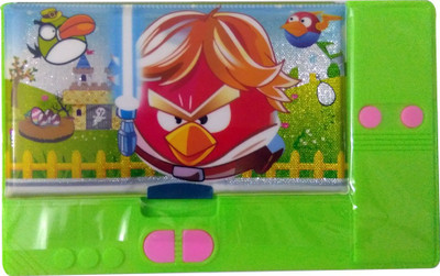 

Techhark Jumbo Compass Angry Bird Art Plastic Pencil Box(Set of 1, Green)