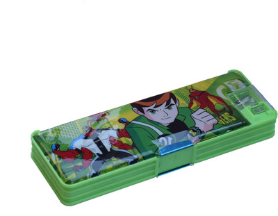 

Tara Lifestyle BenTen With Study Light Printed Art Plastic Pencil Box(Set of 1, Green)