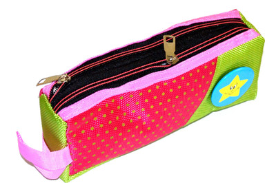 

Pin to Pen Smiley Smiley Art Cloth Pencil Box(Set of 1, Multicolor)