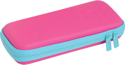 

University of Oxford Star Plain Art Canvas Pencil Box(Set of 1, Pink)