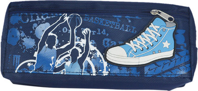 

Saamarth Impex Signature Shooes Art Fabric Pencil Box(Set of 1, Blue)