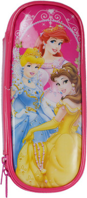 

Saamarth Impex Disney Princess Printed Art Fabric Pencil Box(Set of 1, Pink)