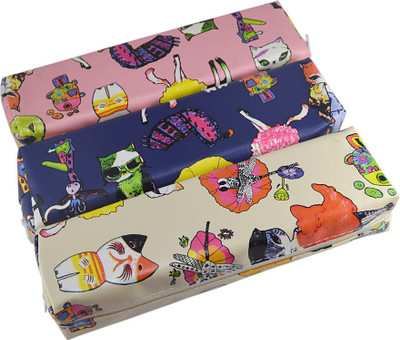 

Saamarth Impex Printed Art Art Fabric Pencil Box(Set of 1, Multicolor)