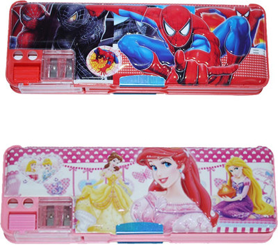 

Dream Bag Spiderman Colourfull Art Plastic Pencil Boxes(Set of 2, Multi colours)