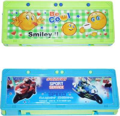 

Dream Bag Dora, Angry Bird & Chhota Bheem Print Art Plastic Pencil Boxes(Set of 1, Multicolour)