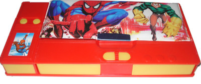 

Hina Mini Jumbo ART Art Plastic Pencil Box(Set of 1, Red)