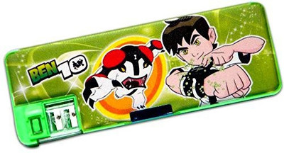 

Kids Mandi 502 Cartoon Art Plastic Pencil Box(Set of 1, Green)