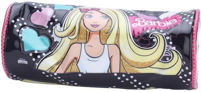 

Barbie Round Pouch Character Print Art Polyster Pencil Box(Set of 1, Multicolor)