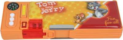 

Tom & Jerry School Plastic Pencil Box(Set of 1, Orange)