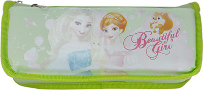

Saamarth Impex Disney Girl Printed Art Fabric Pencil Box(Set of 1, Green)