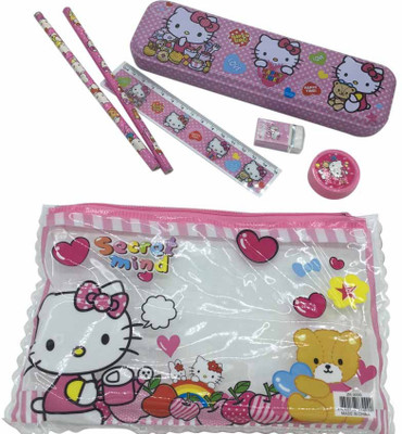 

Funcart Hello Kitty Printed pattern Art Plastic Pencil Box(Set of 1, Multicolor)