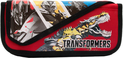

Pokizo Pencil Pouch Printed Art Nylon Pencil Boxes(Set of 1, Red)