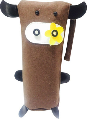 

Priyankish Smart Kids Cow Art Denim Pencil Box(Set of 1, Brown)