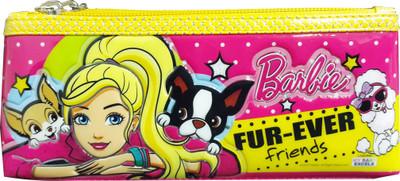 

Mattel Pencil Pouch Character Face Art Fabric Pencil Box(Set of 1, Black)