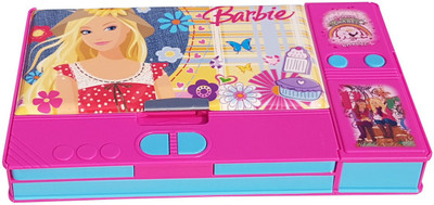 

Sae Fashions Barbie Movie Character Art Plastic Pencil Box(Set of 1, Multicolor)