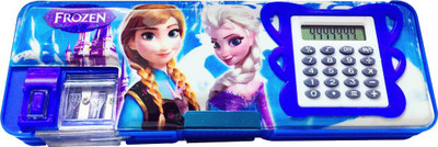 

Priyankish Smart Kids Frozen Cartoon Art Plastic Pencil Box(Set of 1, Blue)