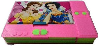 

Cloud9JP jumbo princess Art Plastic Pencil Box(Set of 1, Pink)