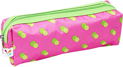 

All For Color Citrus Dot Printed Art Polyester Pencil Box(Set of 1)