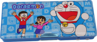 

Dream Bag Doraemon Print Art Plastic Pencil Box(Set of 1, Blue)