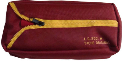 

Vardhman Zipper Pouch Cloth Pencil Box(Set of 1, Red)