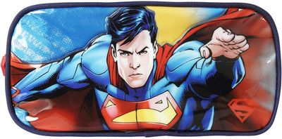 

Superman School Plastic Pencil Box(Set of 1, Blue)