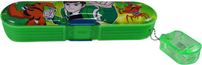 

Saamarth Impex Ben 10 Cartoon Art Plastic Pencil Box(Set of 1, Green)