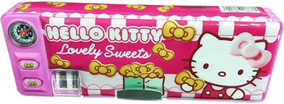 

Hello Kitty Hello Kitty Character Design Art Plastic Pencil Box(Set of 1, Multicolor)