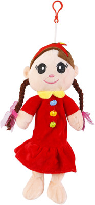

FabSeasons Fashion Doll Art Faux Fur Pencil Box(Set of 1, Red)