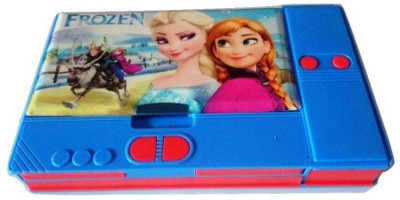 

Techhark Pink Frozen Blue Art Plastic Pencil Box(Set of 1, Blue)