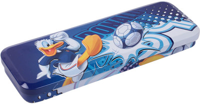 

HM International Disney Mickey Mouse Metal Pencil Box(Set of 1, Blue)