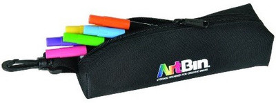 

Artbin Sketch Swivel Clip Art Durable Poly Canvas Pencil Box(Set of 1, Black)