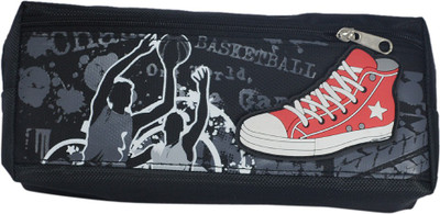 

Saamarth Impex Signature Shooes Art Fabric Pencil Box(Set of 1, Black)