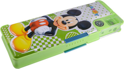 

Saamarth Impex Student Supplies Cartoon Print Art Plastic Pencil Box(Set of 1, Green)