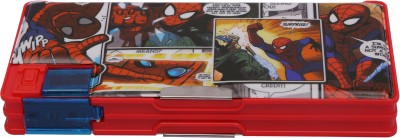 

Marvel SPIDERMAN Cartoon Art Plastic Pencil Box(Set of 1, Red, Blue)