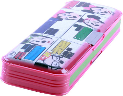 

HM International Minnie Cartoon Art Plastic Pencil Box(Set of 1, Multicolor)