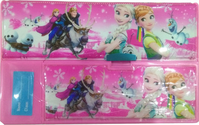 

Mithark Frozen Frozen Art Plastic Pencil Box(Set of 1, Pink)