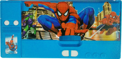 

Dream Bag Spiderman Print Art Plastic Pencil Box(Set of 1, Red)