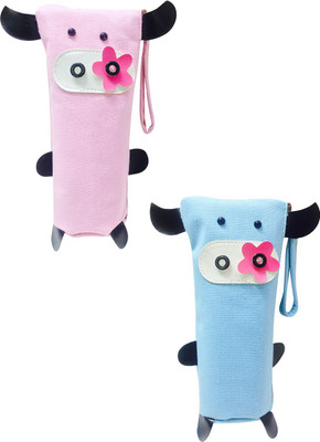 

Priyankish Smart Kids Character Art Denim Pencil Boxes(Set of 2, Pink, Blue)