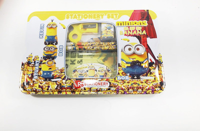

Kidofash Embossed Minions Theme Metal Pencil Box Minions Art Steel Pencil Box(Set of 1, Multicolor)