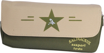 

Saamarth Impex Standard Star Art Fabric Pencil Box(Set of 1, Green)