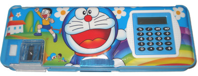 

HINA Doraemon Character Art Plastic Pencil Box(Set of 1, Blue)
