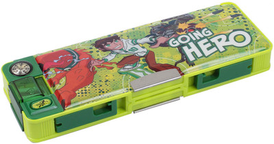 

HM International Ben 10 Plastic Pencil Box(Set of 1, Green)