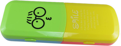 

Saamarth Impex Smiley Cartoon Art Plastic Pencil Box(Set of 1, Multicolor)