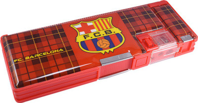 

Saamarth Impex FC Barcelona Football Club Printed Art Plastic Pencil Box(Set of 1, Red)