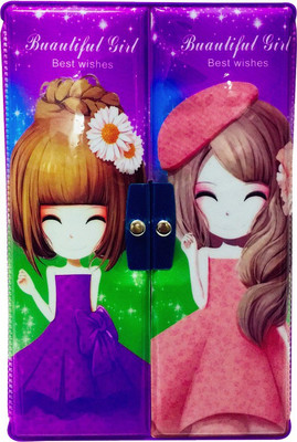

Priyankish Smart Kids Double Sided Beautiful Girl Cartoon Art Plastic Pencil Box(Set of 1, Purple)