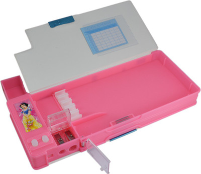 

Saamarth Impex Disney Cartoon Character Art Plastic Pencil Box(Set of 1, Pink)